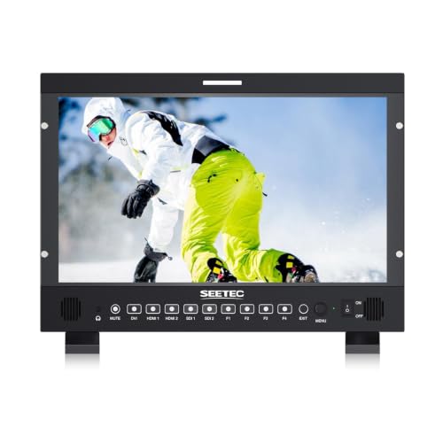 Image of P173 PRO 17.3 inch 1000nit Broadcast Director Production Monitor with 3G-SDI HDMI Input Output, HDMI Support 4K 60, LUT Waveform HDR, Built-in Speaker, for Commercial, Filmmaking, Live Streaming