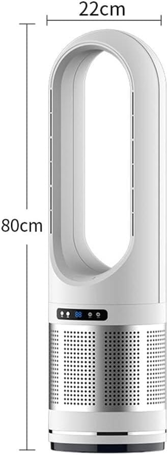 Bladeless Tower Fan with Air Purifier - 80° Oscillating Super Quiet Remote Control for Home Office Bedroom