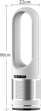 Bladeless Tower Fan with Air Purifier - 80° Oscillating Super Quiet Remote Control for Home Office Bedroom