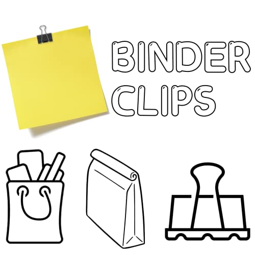 120 Pack Black Binder Clips 0.75 Inch, Small Paper Clamps, Black Paper Binder Clips, Office Clips, Mini Binder Clips, Small Clips for Office Supplies Home School and Business - Thumbnail 7