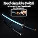 Zisu LED Glowing Anime Cosplay Sword Muichiro Sword - 40 Inch Rechargeable Light Up Sword with Stand & Belt
