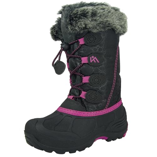 Snow Boots Kids Waterproof Durable and Slip Resistant Winter Snow Boots for Boys and Girls with Insulated Fleece Lining Perfect for Snowy Adventures Ideal Snow Boots toddler to Keep Feet Warm and Dry