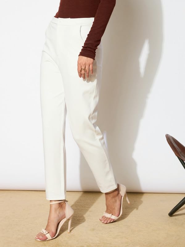 Image of Black 4-Way Stretch Tapered Pants