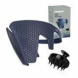 Men's Side Hair Flattener with Scalp Massager - Patented 3-Minute Down Perm Presser with Color-Changing Heat Indicator Technology and Ventilated Design for Fast/Easy Grooming