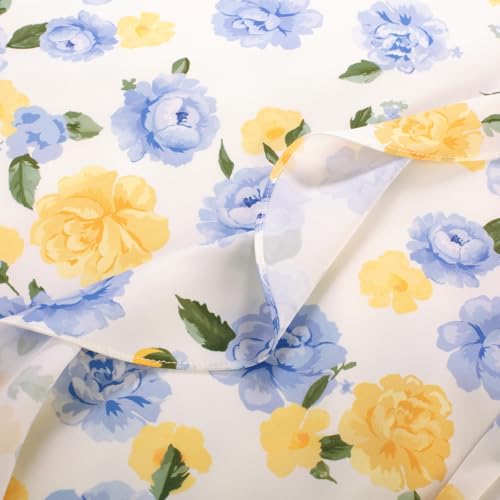 Image of Belle Poque Sun Dresses for Women Spring Summer Floral Midi Flowy Spaghetti Ruffle Wedding Guest Tea Party Dress