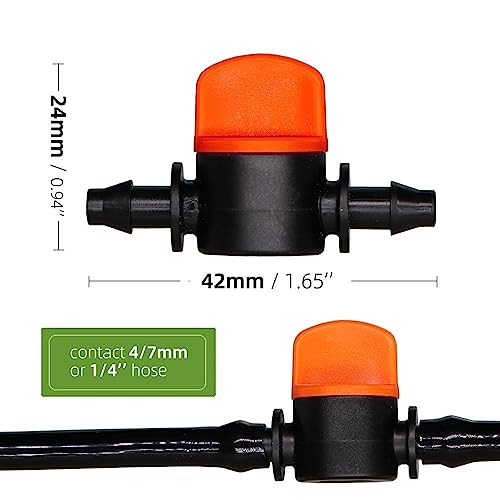 Connecteur d'arrêt d'eau pour micro-valve d'irrigation de serre - 6