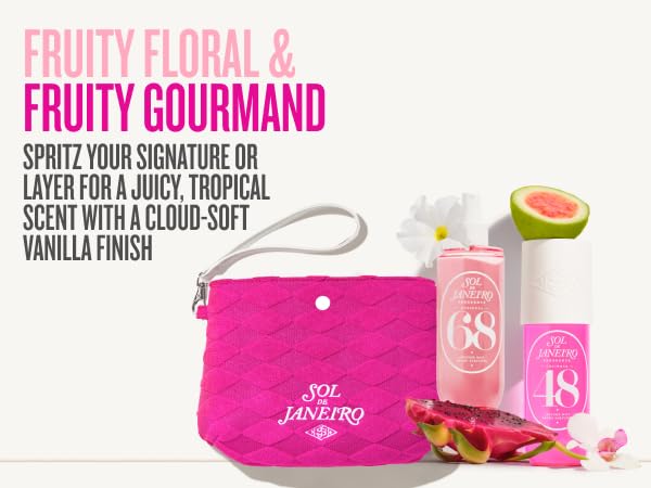 Sol de Janeiro Valentine's Day Gift Set - Two Travel Size Hair & Body Fragrance Mist with Pink Pouch | Cheirosa 68 & Cheirosa 48, 3 fl oz ea | Amazon Exclusive | $72 Value - Image 9