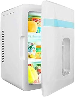 Dkee Mini frigo Bonne Mini, Portable Cooler thermoélectriques et plus chaud |12 litres - 6 Cans Voyage Réfrigérateur Compact, système de réfrigération puissant, portable et calme, for les voitures, le