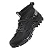 Hhhchpm Men's Hiking Shoes Slip-On Walking Shoes Breathable Sock Sneakers Men Athletic Trail Running Shoe Fashion Sneakers (Black,9.5)