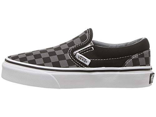 Vans Vans Kids Unisex Classic Slip On, (Checkerboard) Black/Pewter, Size 13 Little Kid
