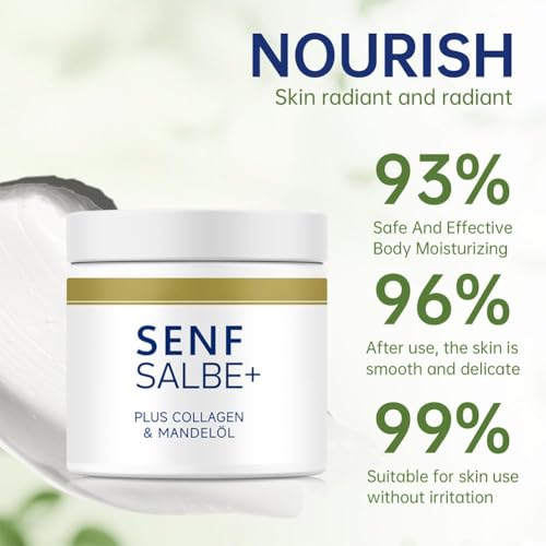 Senfsalbe Plus – Effektive Senfsalbe Gegen Cellulite für Straffende Haut | Intensive Feuchtigkeitspflege & Massage-Creme für Bauch, Beine, Po, Oberschenkel und Oberarme