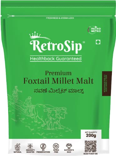 RetroSip® - Foxtail Millet Malt | 200 G | 100% Natural | Healthy Diet (B0B9237JNH) Amazon Price History, Amazon Price Tracker
