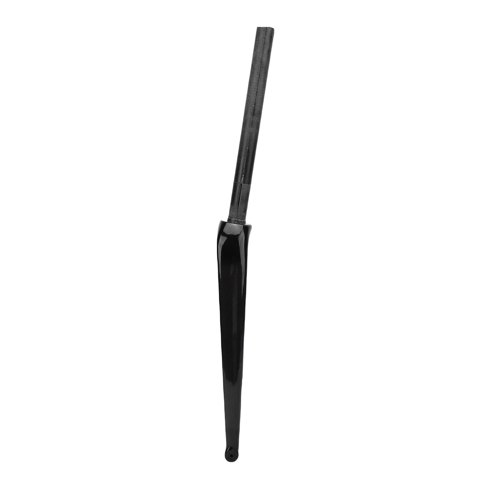 Horquilla Delantera para Bicicleta de Carretera, Horquilla Delantera para Bicicleta con Freno de Disco de Fibra de Carbono 28C Eje pasante 3K Brillo para Montar