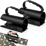 2 Stück Geschenkpapier Schneider für Rollen – Tragbarer Rollenschneider für Weihnachten, Halloween, Geburtstag und mehr, Einfacher Papier-Cutter für Präzises Schneiden