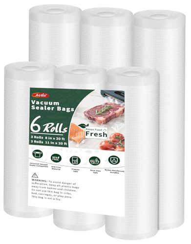 Aotto Vacuum Sealer Bags for Food - 6 Pack 8