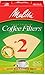 Melitta #2 Cone Coffee Filters, Unbleached Natural Brown, 100 Total Filters Count - Packaging May Vary