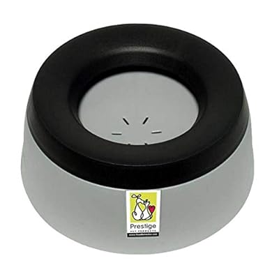 Road Refresher Prestige Non Spill Pet Water Bowl, Grey, Large
