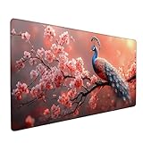 花 マウスパッド 100x50cm 厚さ3mm, デ�