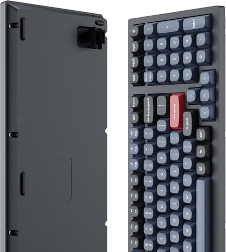 Image of Keychron K4 Pro Custom Wireless Mechanical Keyboard, 96 Keys Hot-swappable QMK /VIA Programmable Macro with K Pro Red Silent Switch RGB Backlit Compatible Mac Windows Linux - Black