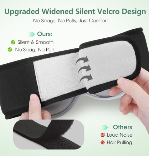 LC-dolida Bluetooth Sleep Eye Mask for Women Men Voice Control Bamboo Cotton Headphones - image 7