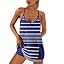 01 Blue White Striped
