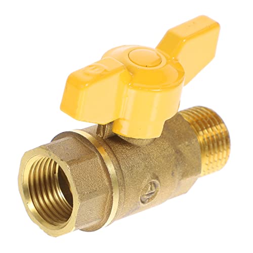 ABOOFAN Válvula De Cierre De Latón Para Gas Natural y Interruptor De Resistente Para Uso Industrial y Comercial Instalación y Control