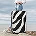 QSMBNET Travel Luggage Cover Zebra Animal Spandex Suitcase Protector Washable Baggage Covers Fashion Elastic Scratch-Resistant Luggage Cover Protector Fits 18-32 Inch Luggage