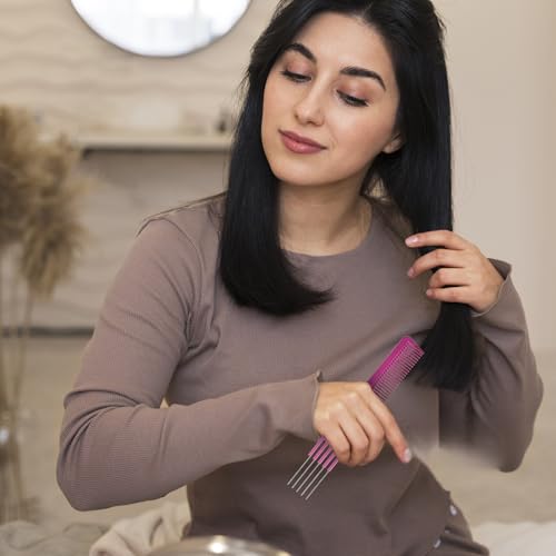 Peines Hair Comb 4 Pack con Púas de Metal para Salón miniatura 6