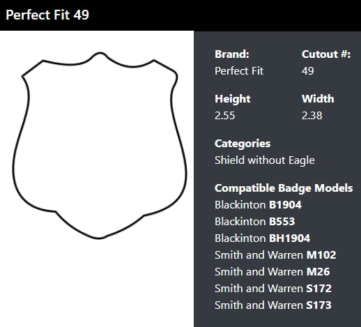 Perfect Fit Shield Wallets Houston Police Badge Wallet Black Leather Hidden Badge and ID Holder (cutout 49)3