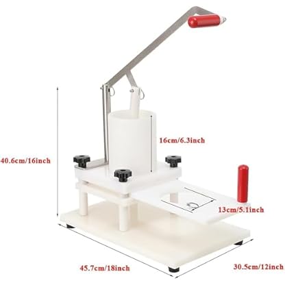 Kommerzieller Burger Patty Maker, 5,1 Zoll 130 Mm Manuelle Burger-Edelstahlmaschine Mit Rutschfesten Füßen, Zeitsparender Bedienung Und Leicht Zu Reinigen Für Hamburger-Krabbenkuchen-Wurst – Bild 6