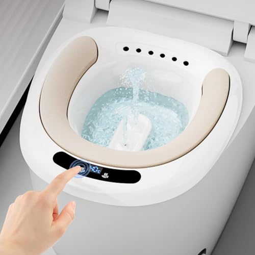 HELEE Electric Sitz Bath Electric Sitz Bath for Hemorrhoids Electric Sitz Bath for Toilet Seat Postpartum Care Sits Bath Kit for Women Female Postpartum Real-time Water Temperature Measurement