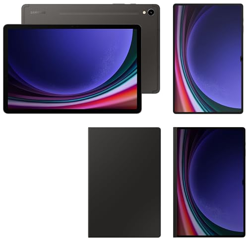 Image of Samsung Galaxy Tab S9 Ultra, RAM 12 GB, ROM 512 GB, Wi-Fi + 5G Tablet, Gray with S9 Ultra Screen Protector, Transparent & S9 Ultra Privacy Screen, Black & S9 Ultra Book Cover Keyboard, Black