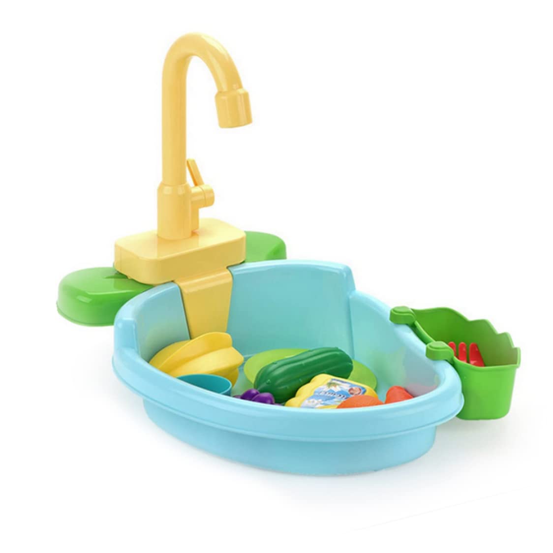 Automatic Bird Shower Toy for Kitchen Sink, Budgie Bath with Faucet for Bird Cage, No Batteries Needed, Kids Fun
