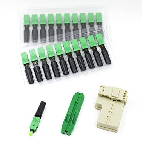 LEITE 20pcs SC APC Conectores Rápidos de Fibra Óptica miniatura 1