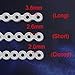 RZJZGZ Gray Dental Orthodontic Elastic Chain Power Chains Brace Orthodontic Spool Elastic Rubber Band (Closed)