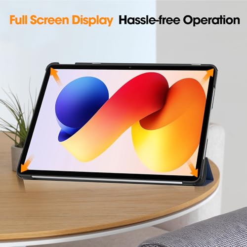 Image of ProElite Case Cover for Xiaomi Redmi Pad 2 Pro 12.1 inch Case, Slim Trifold Flip case Cover for Xiaomi Redmi Pad 2 Pro 12.1 inch Tablet [Auto Sleep Wake Feature], Dark Blue