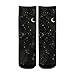 susiyo Celestial Star Print Hiking Socks Boy Girls - Cushioned Crew Socks for Kids Soft, Breathable & Seamless Toe for All-Day Comfort