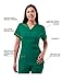 Adar Pro Breakthrough Plus Scrub Set For Women - Enhanced V-Neck Top & Multi Pocket Pants - 4400 - Hunter Green - L