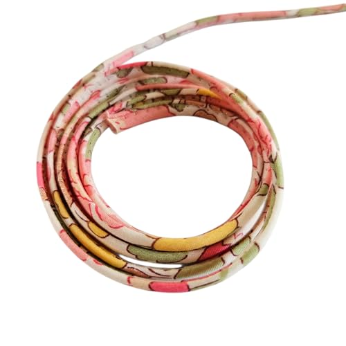 Cordon spaghetti en tissu Liberty of London - motifs au choix, au mètre (Besty Vanille)