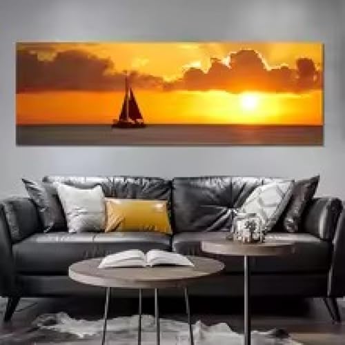 Peinture impressions sur toile de paysage marin pour grand mur vide