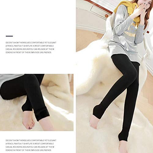 Women's Plus Velvet Thickening Leggings Pearl Velvet One-piece Pants Wearing New Warm Pants Solid C