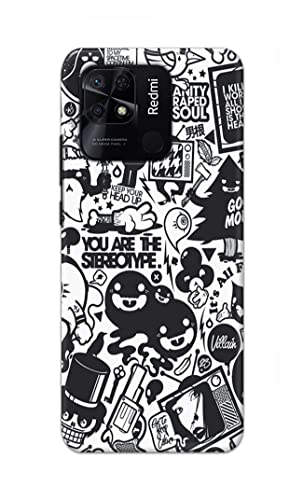 Image of Printed Hard Back Cover Case for Redmi 10 | Redmi 10 Power Back Cover (Mixed Cartoon) -702