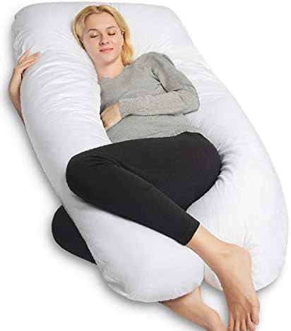 TILLYOU Pregnancy Pillow Cover - Cooling, Breathable Cover For U-Shaped Full Body Maternity Pillow (55"x31")