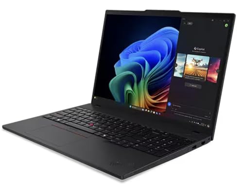 Image of Lenovo 2025 ThinkPad T16 Gen 4 AMD Ryzen AI 7 PRO 350, 16 inch WUXGA (1920 x 1200), IPS 400nits Touch, 32GB RAM, 1TB SSD, 400 nits, 60Hz, Backlit KYB Fingerprint Reader, Windows 11 Pro - 21QN0044US