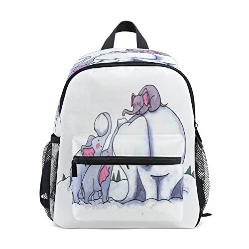 Sac à dos éléphants pour sorties d'hiver en famille des enfants