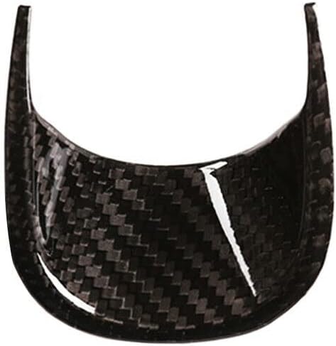 Real Black Full Carbon Fiber Interior Dashboard Clock Cover Trim Fit for Maserati Ghibli 2014-2021