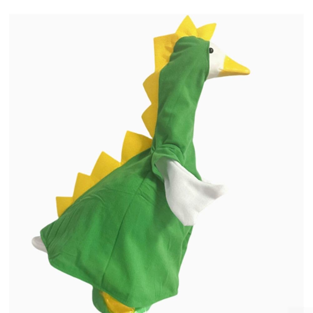 Oniissy Clothing for 23" Goose Statue,Artist Goose Outfit Lawn and Porch CostumeSuitable for the Garden,Yard Duck Clothing for Lawn and Porch Decor(green)