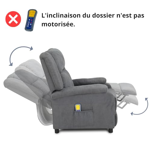 Fauteuil massant électrique inclinable 135° LEADZM