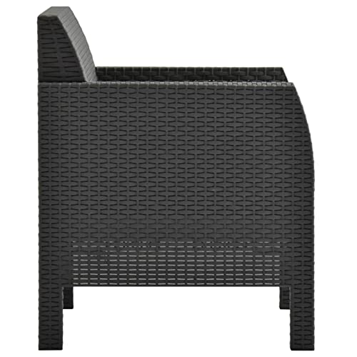 RONGQI 3-TLG. Garten-Lounge-Set mit Kissen, Gartenlounge, Balkon Möbel, Terrassenmöbel, Lounge Gartenmöbel Set… – Bild 6