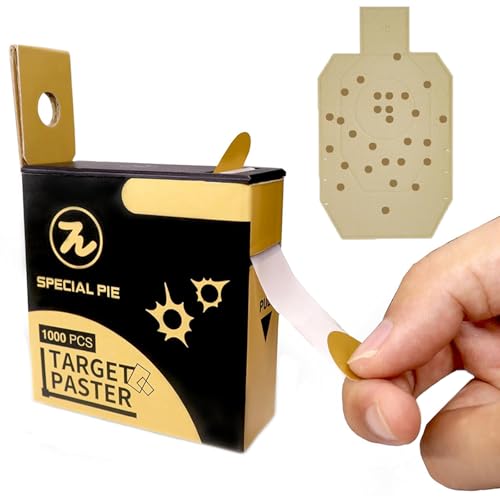 Target Pasters 4/5 Inch, 1000 Pieces - Target Stickers, Rolls Round Removable Shooting Pasters, for USPSA,IPSC,IDPA Practice and Cardboard Targets (Sand)
